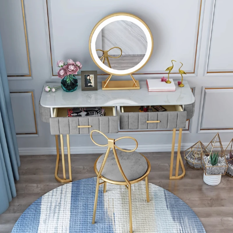 

Nordic Marble Dressing Table Perfume Stand Mirror Princess Dressing Table Makeup Organizer Moveis Para Casa Home Furniture