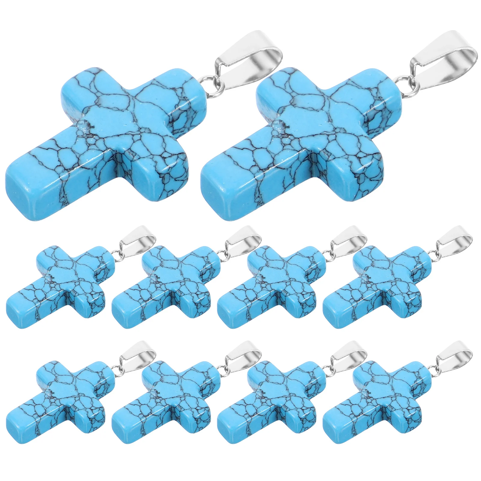 

10 шт., подвески-крестики с кристаллами агата, винтажные цвета, маленький размер, сделай сам, изготовление ювелирных изделий, ожерелья, серьги, браслеты