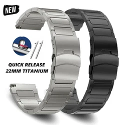 Luxury Titanium Strap for Huawei Ultimate Watch GT 4 Pro 3 46mm 2e Business Band for Galaxy Gear S3 for Amazfit Balance GTR 47mm