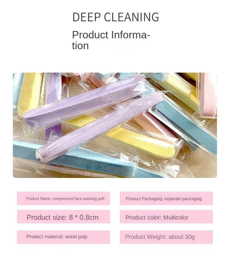 Komprimiertes Gesichtsreinigungsschwamm-Set, Ultra-Weich, Wiederverwendbar & Reisefreundlich, Perfekt zum Reinigen, Make-up-Entfernen & Maskenanwendung – Detail 2