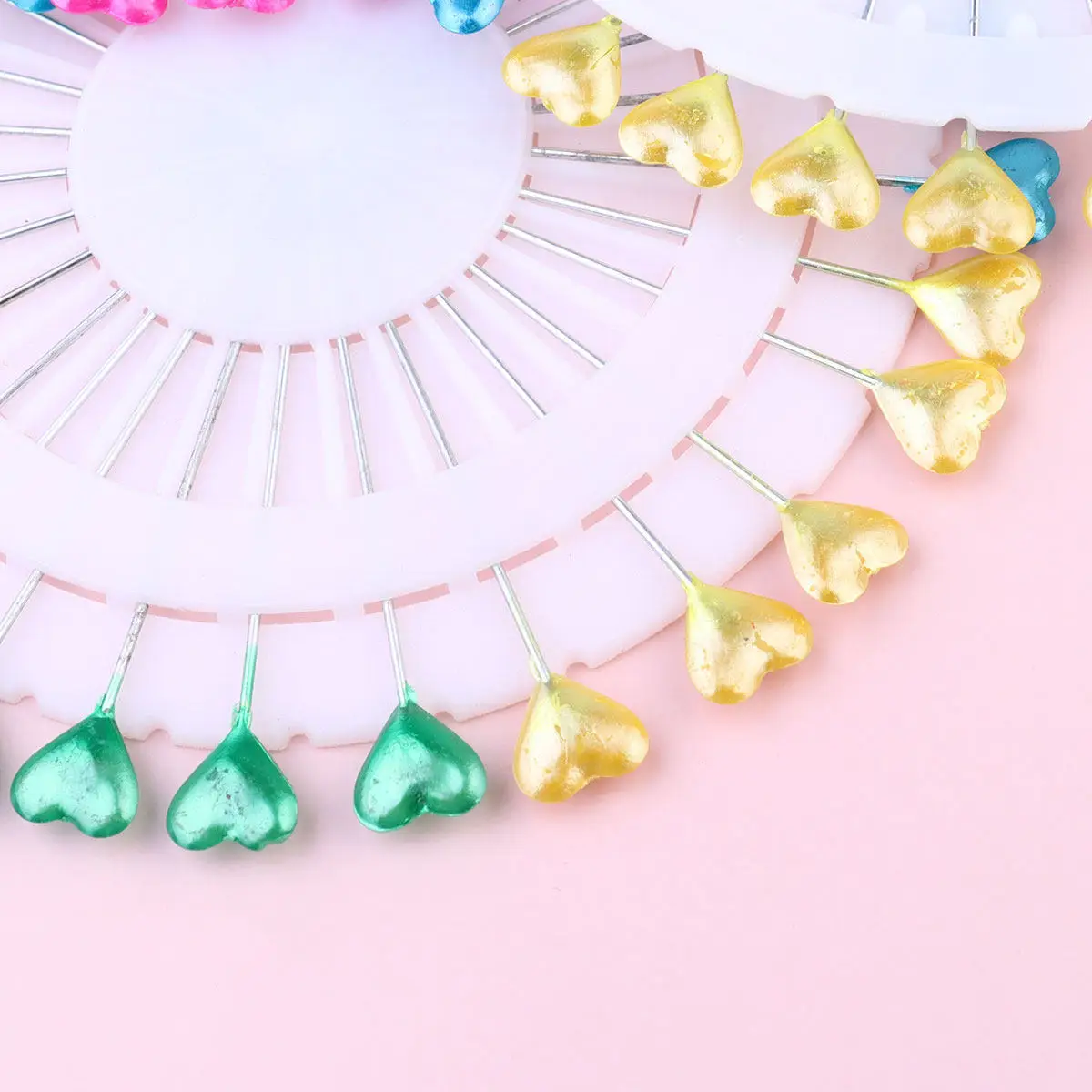 3Set Multi-Color Pearl Head Pushpins Sturdy Long-Lasting for Beading Sewing Embroidery Fabric DIY Patchwork Needle