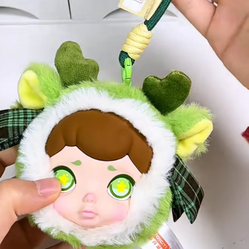 

Genuine Toy City Warm Winter Tea Party Series Vinyl Plush Laba Laura Bag Blind Box Bag Charms Gifts Trendy Toys Ornaments Glue