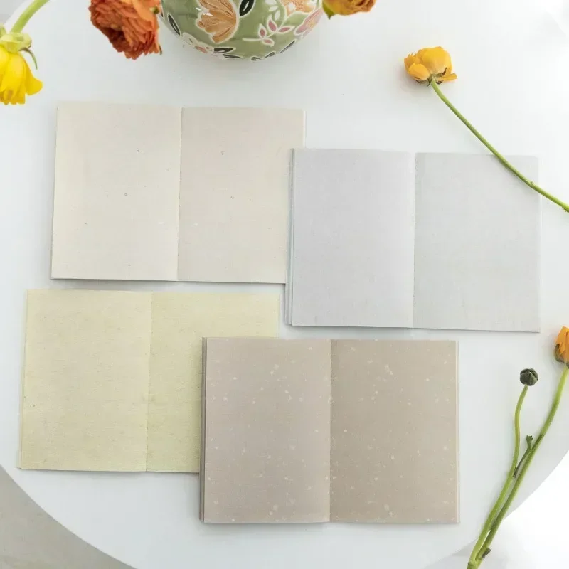 30Pcs Material Paper Flower Room Gentle Color Notebooks Matching texture Notebooks Writing Handbook Scrapbook 201*116mm