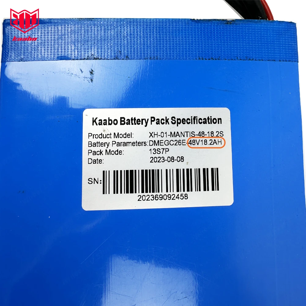 Original Kaabo Mantis 8 Dual Motor 48V 18.2Ah Battery Suit for Offical Kaabo Mantis 8 Dual Motor Electric Scooter