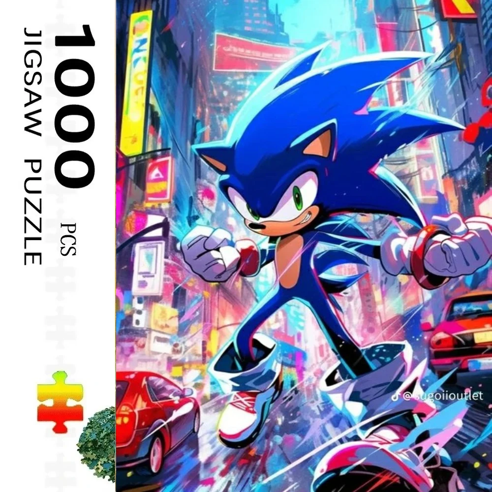 

1000 элементов: Пазл «Суперсоникс» (аниме), домашний декор, головоломка для взрослых, семейные развлечения, напольные пазлы, развивающие игрушки для детей