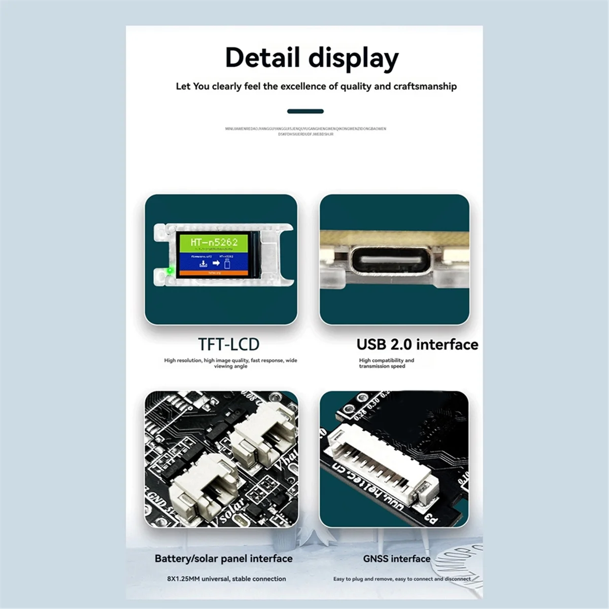 T114 V2 Meshtastic Tracker - NRF52840, SX1262, GPS, LoRaWAN, for Compatible, Low Power BLE & WiFi Devboard,A