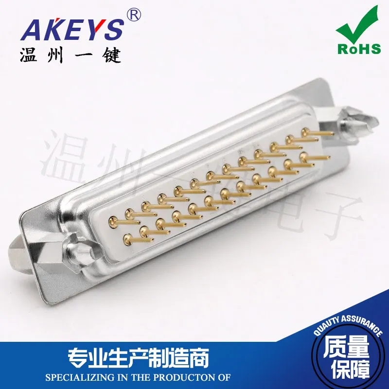 DB25P Gold-Plated Riveted Harpoon DP25 Female Hole COM Port Joint Vertical Plug-in Plate Welding Plate Type Series Parallel Port