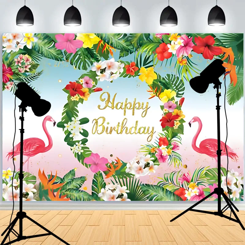 

Happy Birthday Party Wild One Photography Backdrops Props Newborn Baby Animals Elephant Safari Photo Studio Background WP-44