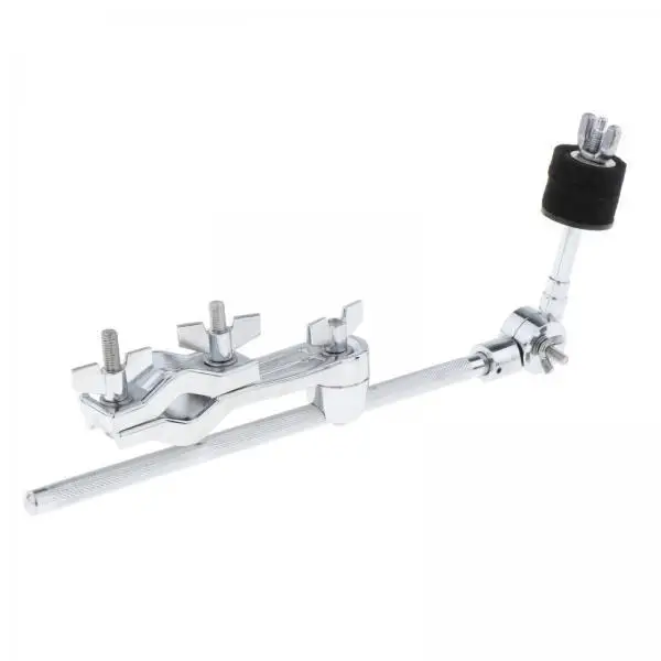 Silent Practice Pad Cymbal Boom Tilt Clamp Metal Percussion Stand Holder for Indoor Outdoor Drumming