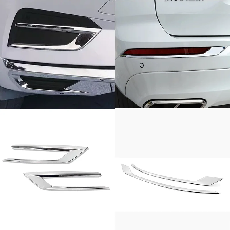 Car styling for volvo xc60 front fog lamp/rear fog lamp Chrome decoration ABS mirror 2018 2019 2020 2021 2022 car Accessories