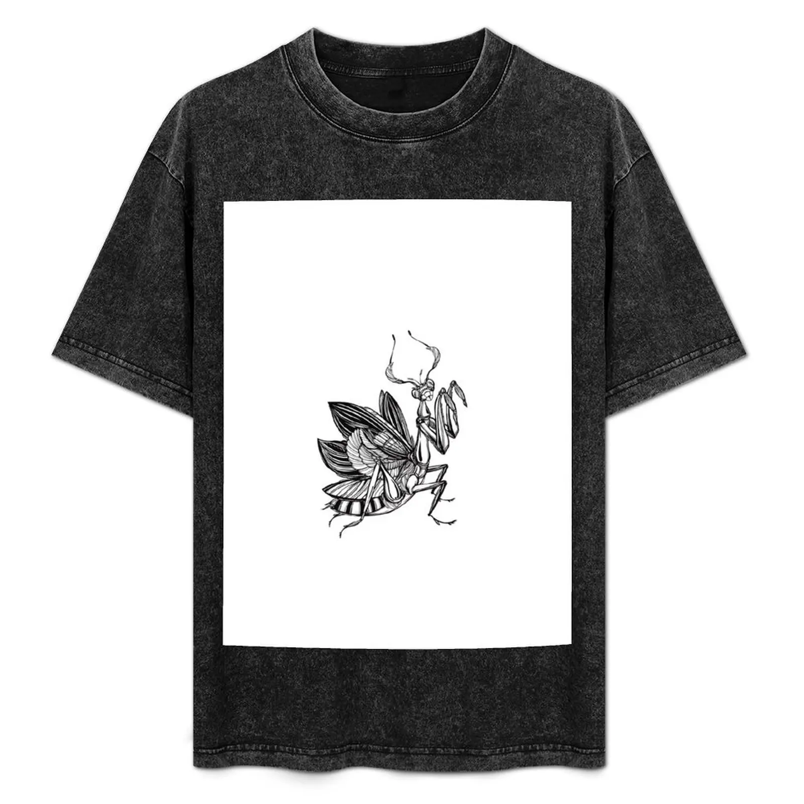 

Praying Mantis T-Shirt for a boy korean fashion vintage Clothing tshirts for men