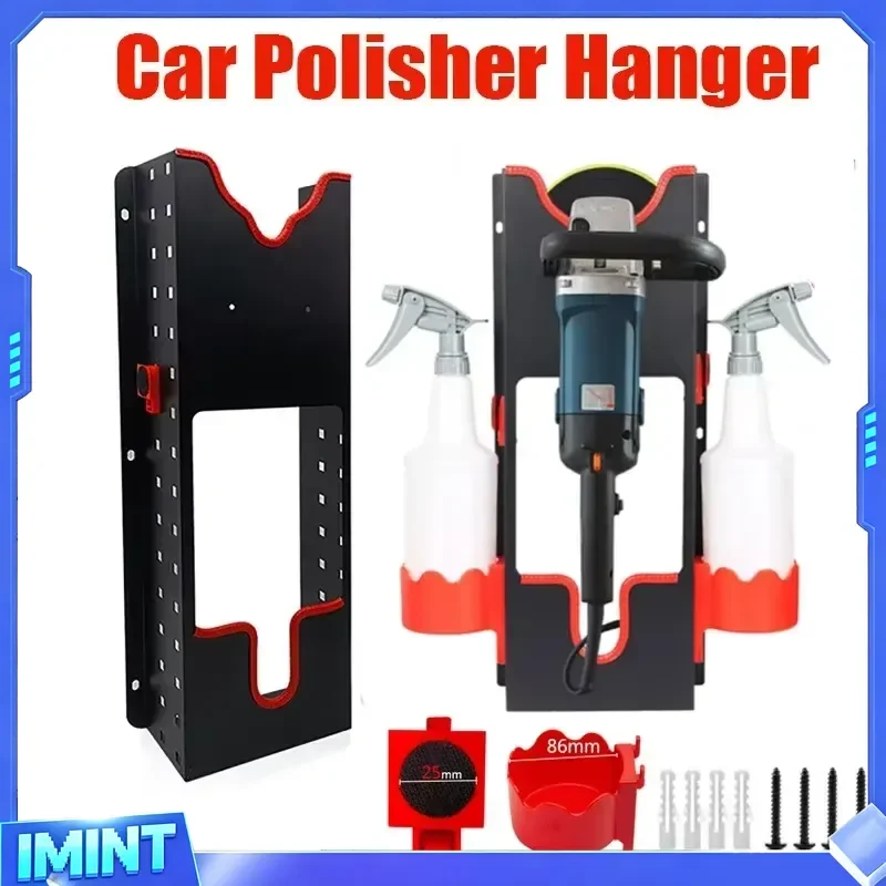 Car Polisher Hanger Angle Grinder Frame Tool With Wire Storage Rack Box For Buffer Machines Cutting Machines Polishing Hold