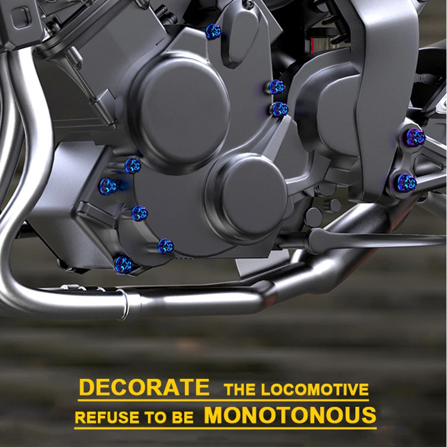 غطاء ديكور برغي عالمي للدراجات النارية يمنع البراغي من الصدأ، غطاء برغي متعدد الألوان للدراجات النارية