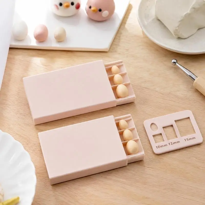 Clay Jewelry Making Tool Bead Mold for Consistent Polymer Clay Shapes, Plastic Hand Forming Aid for DIY Beads and Modeling Use