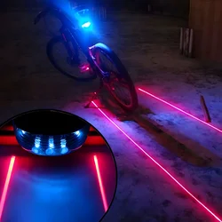 5 LED Bicycle Flash Taillight Cycling Rear Tail Lamp Road Bike Outdoor Safety Warning Lamp Without Battery