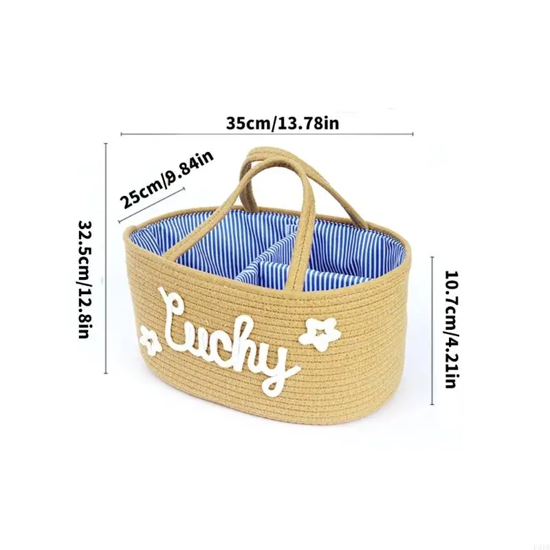 Stylish & Practical Diaper Holder Basket Storage Basket for Families With Infants P31B