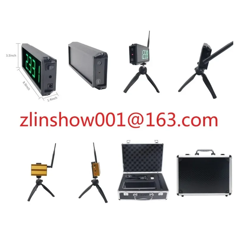 Automatic Data Saving Great Coach Equipment Battery Powered Wireless Laser Timer for Sprints Racing Training