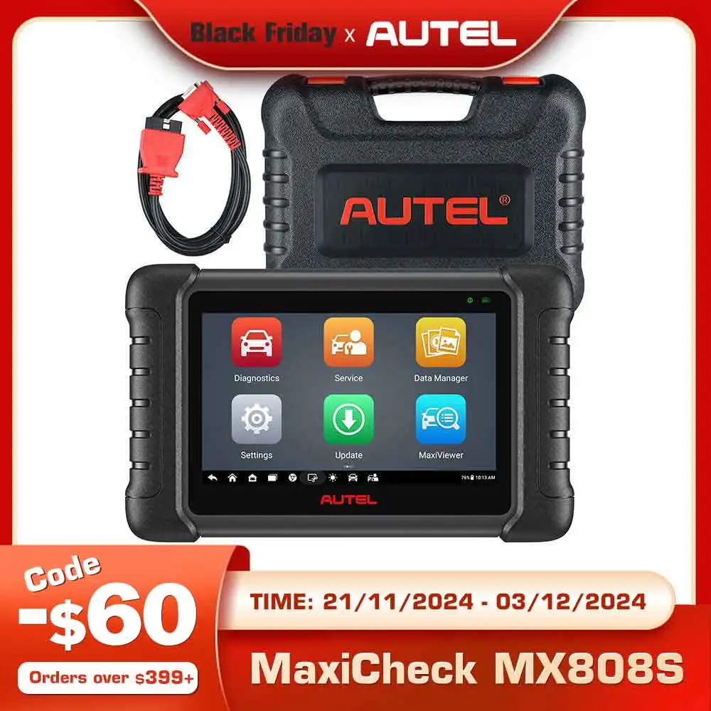 Autel MaxiCheck MX808S TS OBD2 Scanner TPMS Programming/Relearn Bi-directional Tool With All-System Diagnostic PK MK808S TS