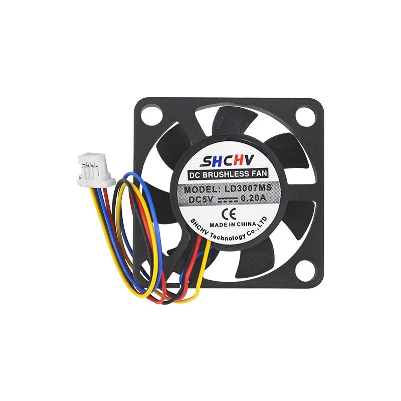 Suitable for Raspberry Pi 5 Cooling Fan 4Pin JST Terminal Interface 5th Generation Special Blower 3007 Radiator Fan