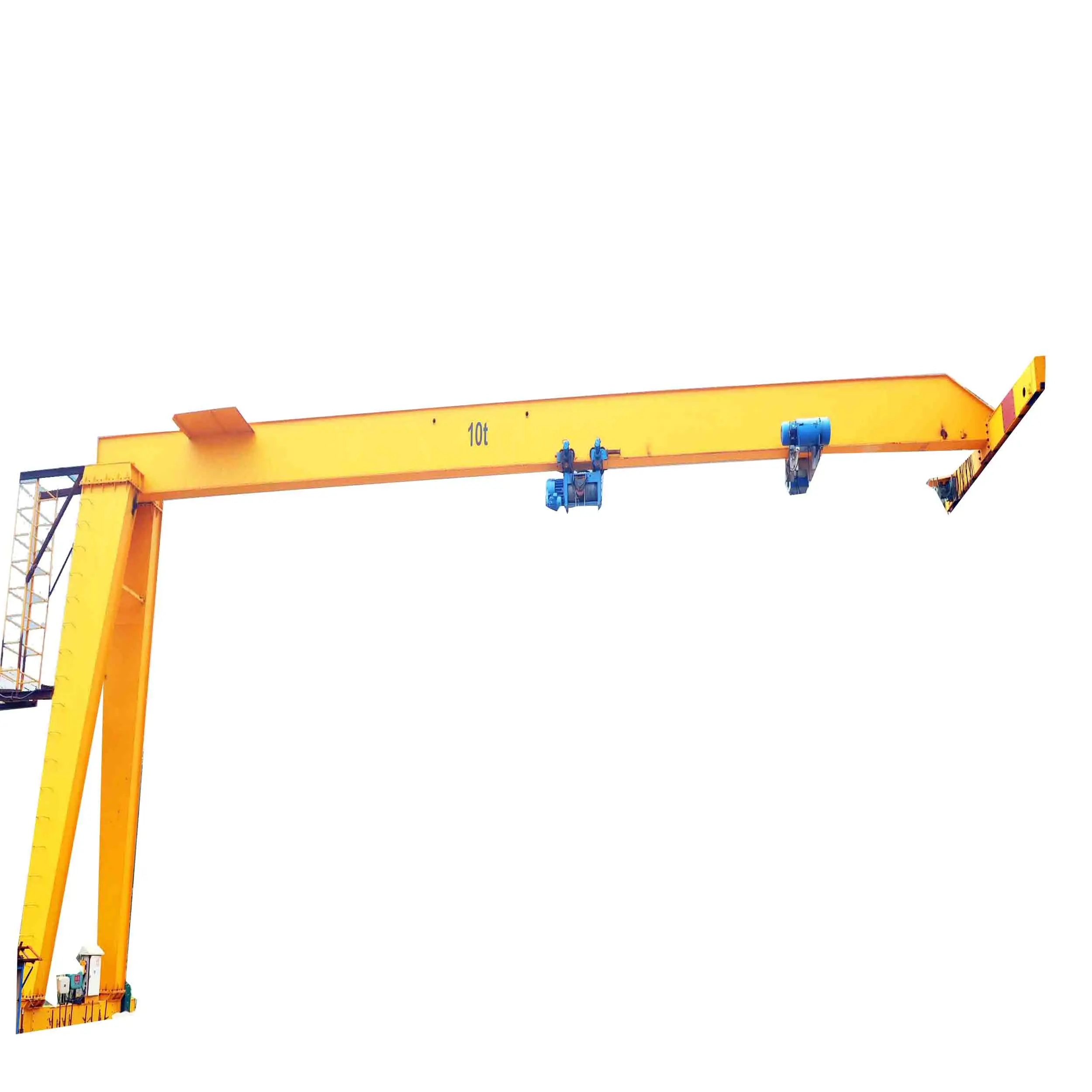 Single Girder Electric Hoist Semi Half Mobile Gantry Crane 5 Ton Capacity for Industrial Material Handling Lifting Machine