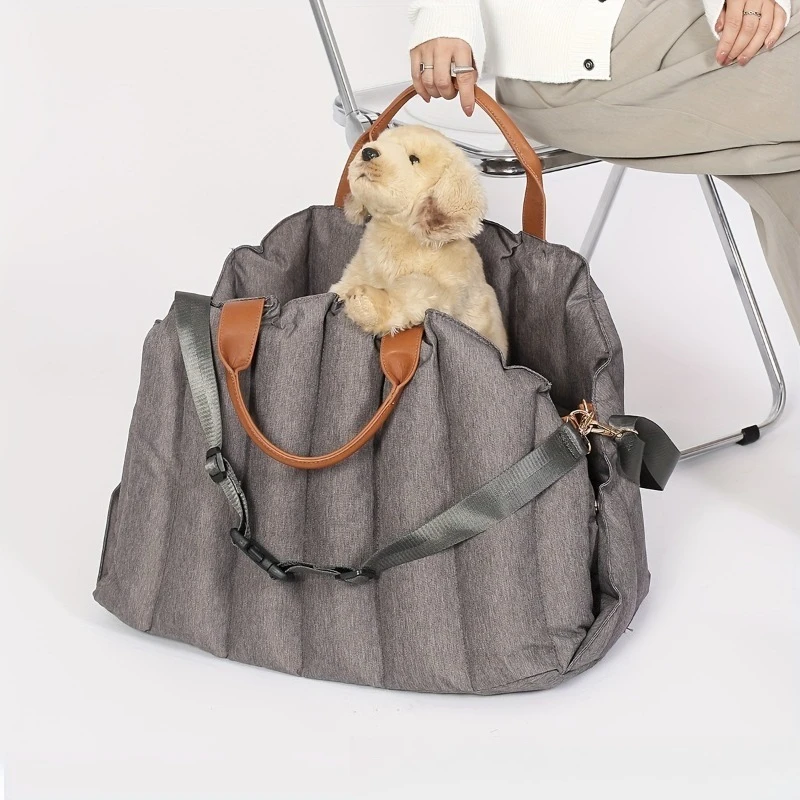 Small Pet Car Seat Thickened Portable Carrier Handbag Shoulder for Cat Small Dog