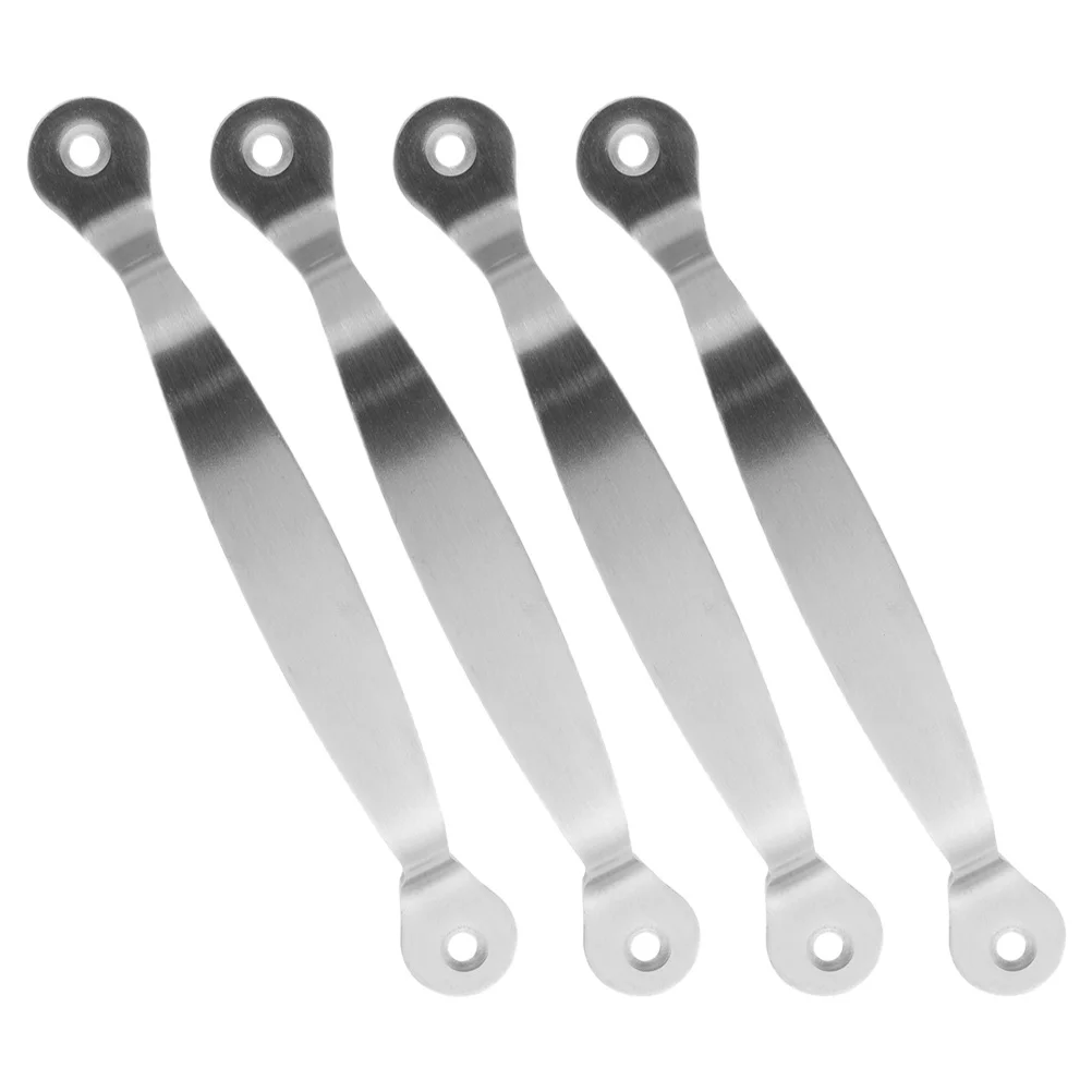Maniglie per cassetti in acciaio inossidabile da 4 pezzi, per cucina, bagno, guardaroba, armadio, hardware di ricambio, metallo moderno