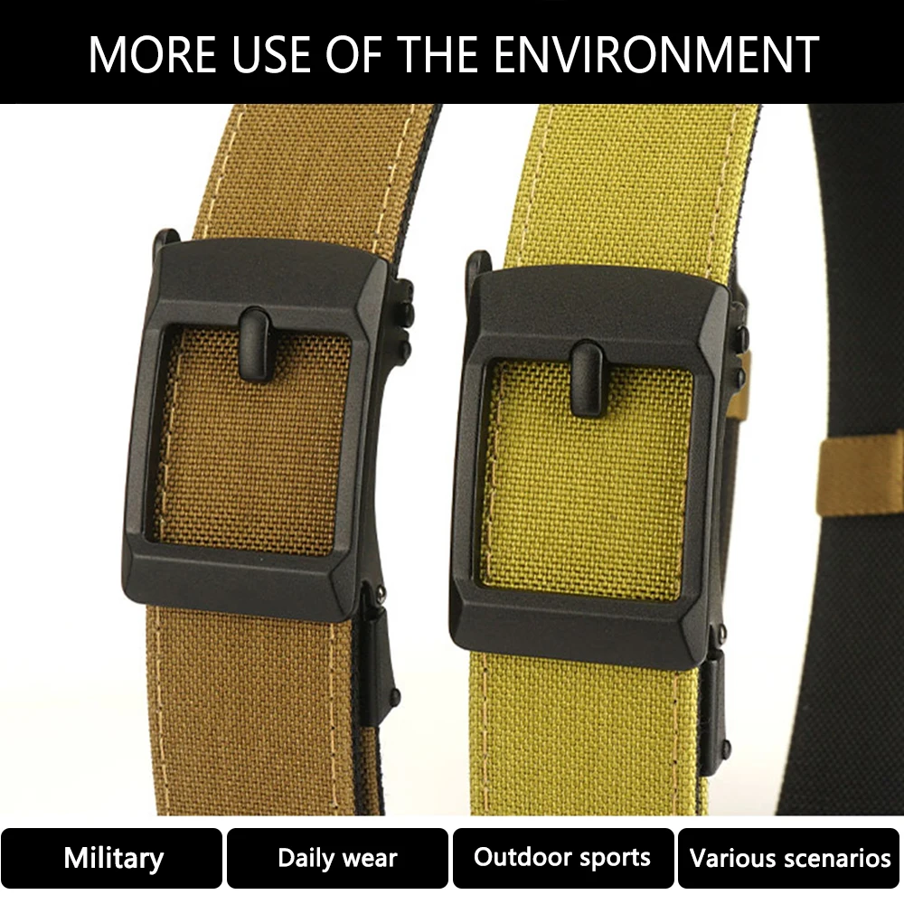 TUSHI Metal Buckle Hard Tactical Belt Double Layer Thickened Hanging Gun Belts For Men Military Belt Outdoor Shooting Training