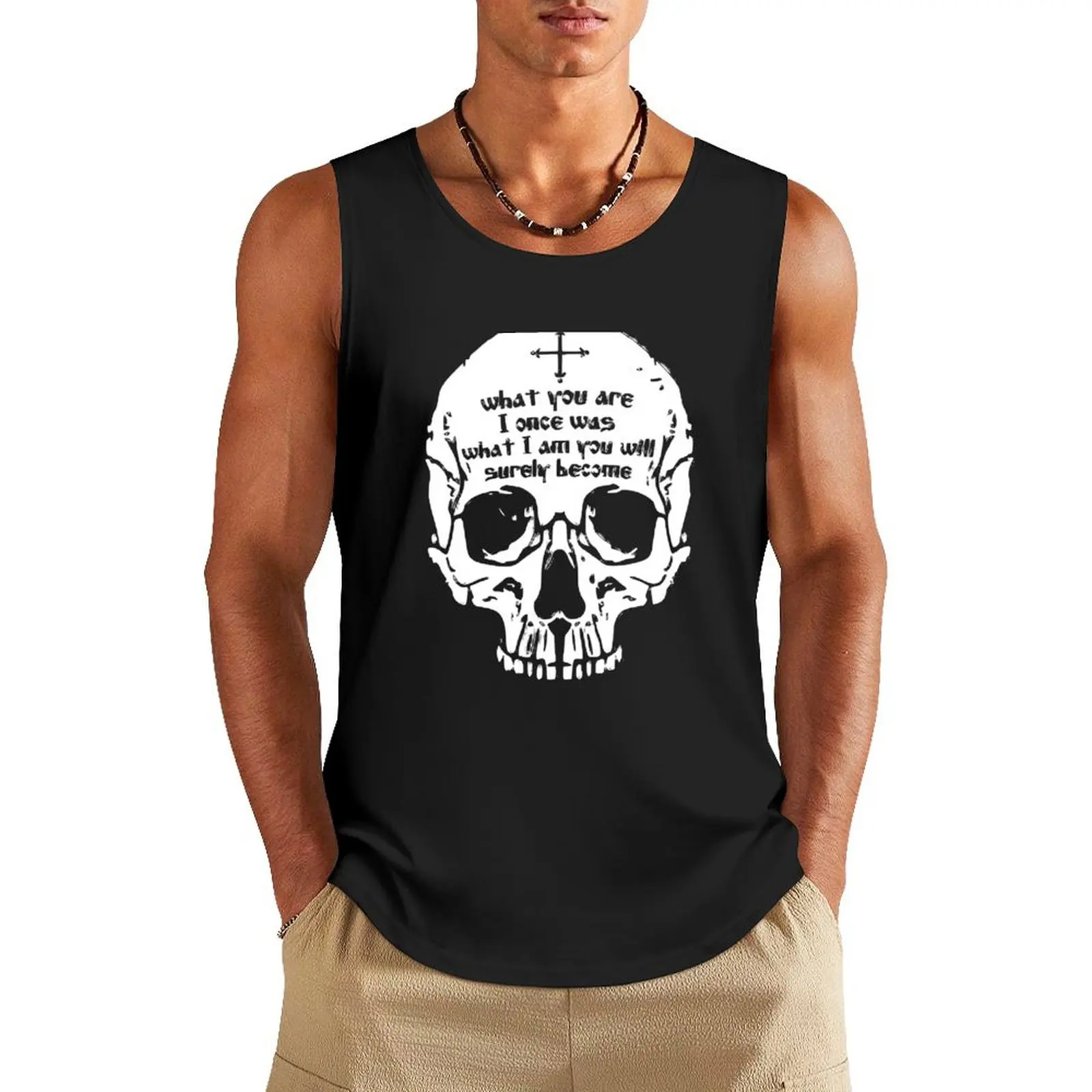 

What You Are I Once Was... Tank Top gym training accessories man vest