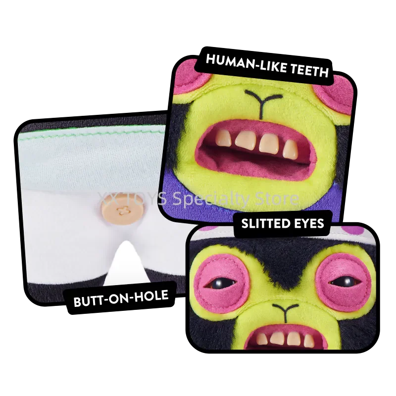 Fuggler Divertente Brutto Mostro Il Powerpuff Ragazze Serie Giocattoli di Peluche Strani Peluche Bolle Majin Chuchu Dente Mostro Peluche