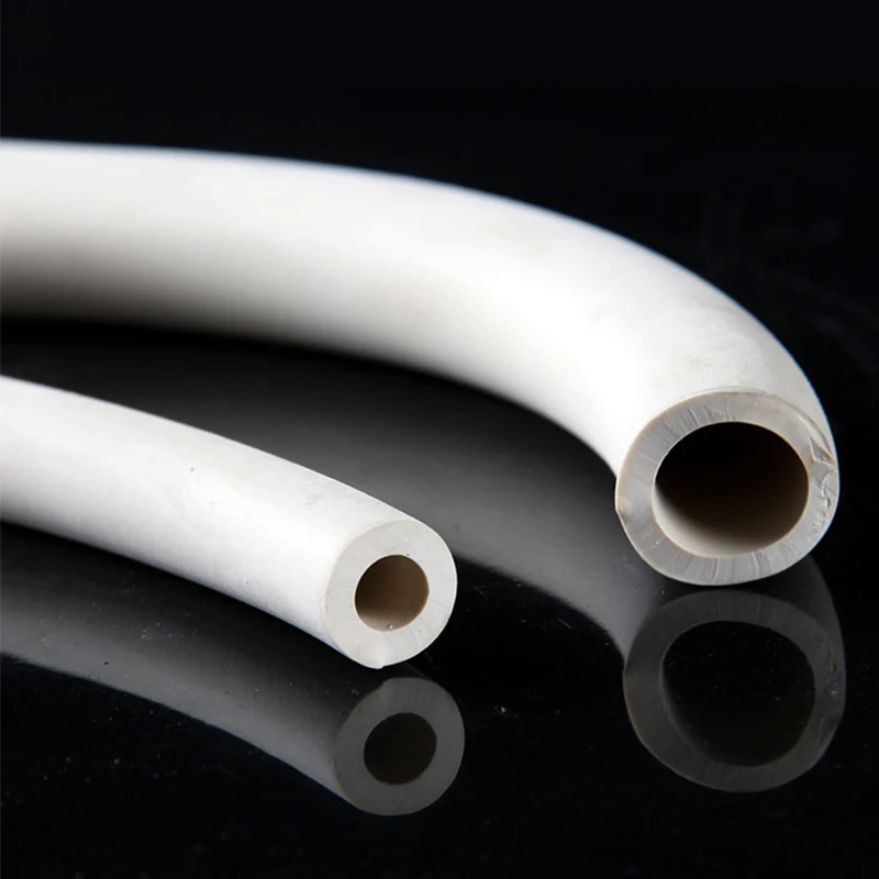 1m/Lot Inner Diameter 3~32mm Vacuum Rubber Hose Milk White High-temperature Resistant Soft Hose High Pressure Chemical Hose