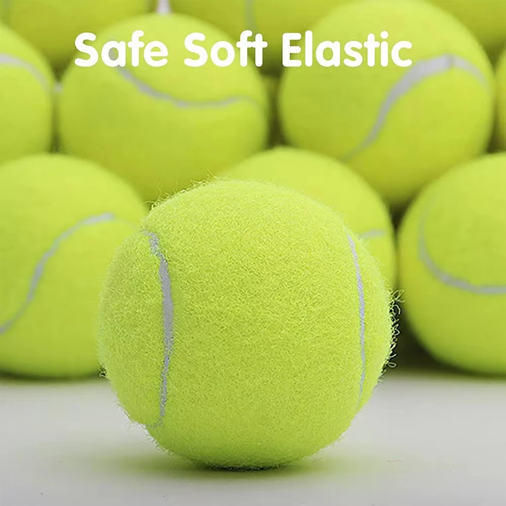 12 PCS Tennis Launcher Elastic Ball for Small and Medium Size Dogs Playing Fetch Latex Ball 2inch Dog Toy Portable Tennis Throw