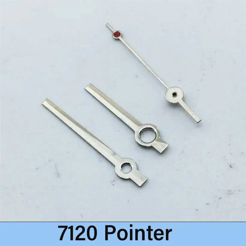 

Стрелки для часов, подходящие для механизма 7120, несветящиеся, с тремя стрелками, аксессуары для часов