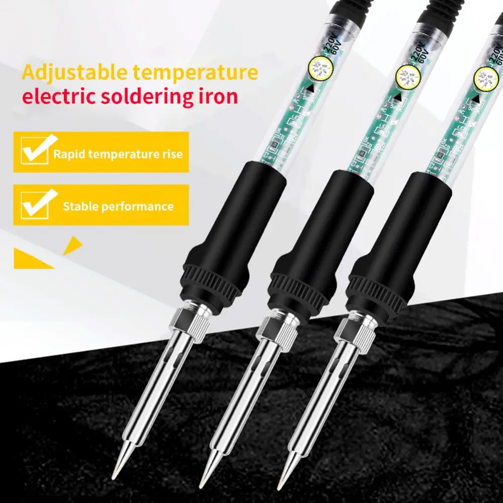 

Adjustable Temperature Electric Iron Kit Kit European And American 220V 110V Temperature Adjustable 936 Electric Iron 60W