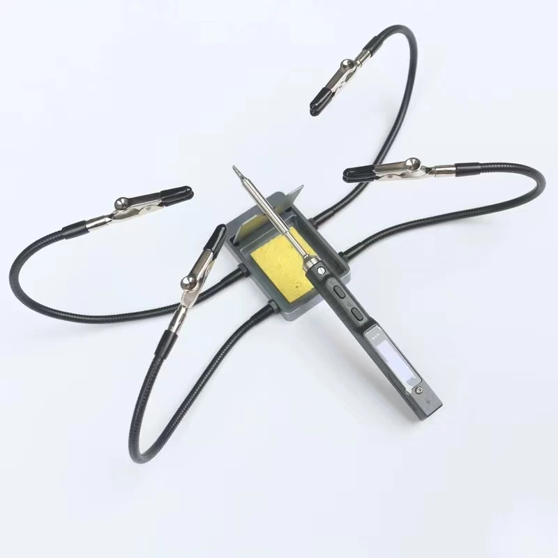 TS101 Electric Soldering Iron Versatile Holder TS80P Welding Pen Flexible Clip RGS65 Solder Table Soldering Bracket Holder