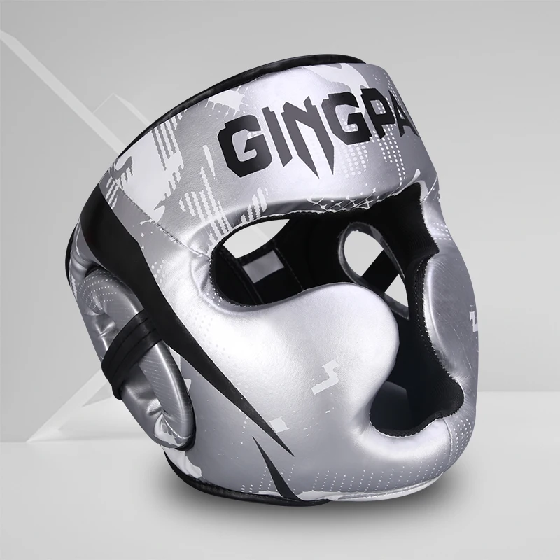 Adults Children Boxing Helmet MMA Sanda Muay Thai Taekwondo Full-Covered Shock Absorption Headgear Training Protective Equipment