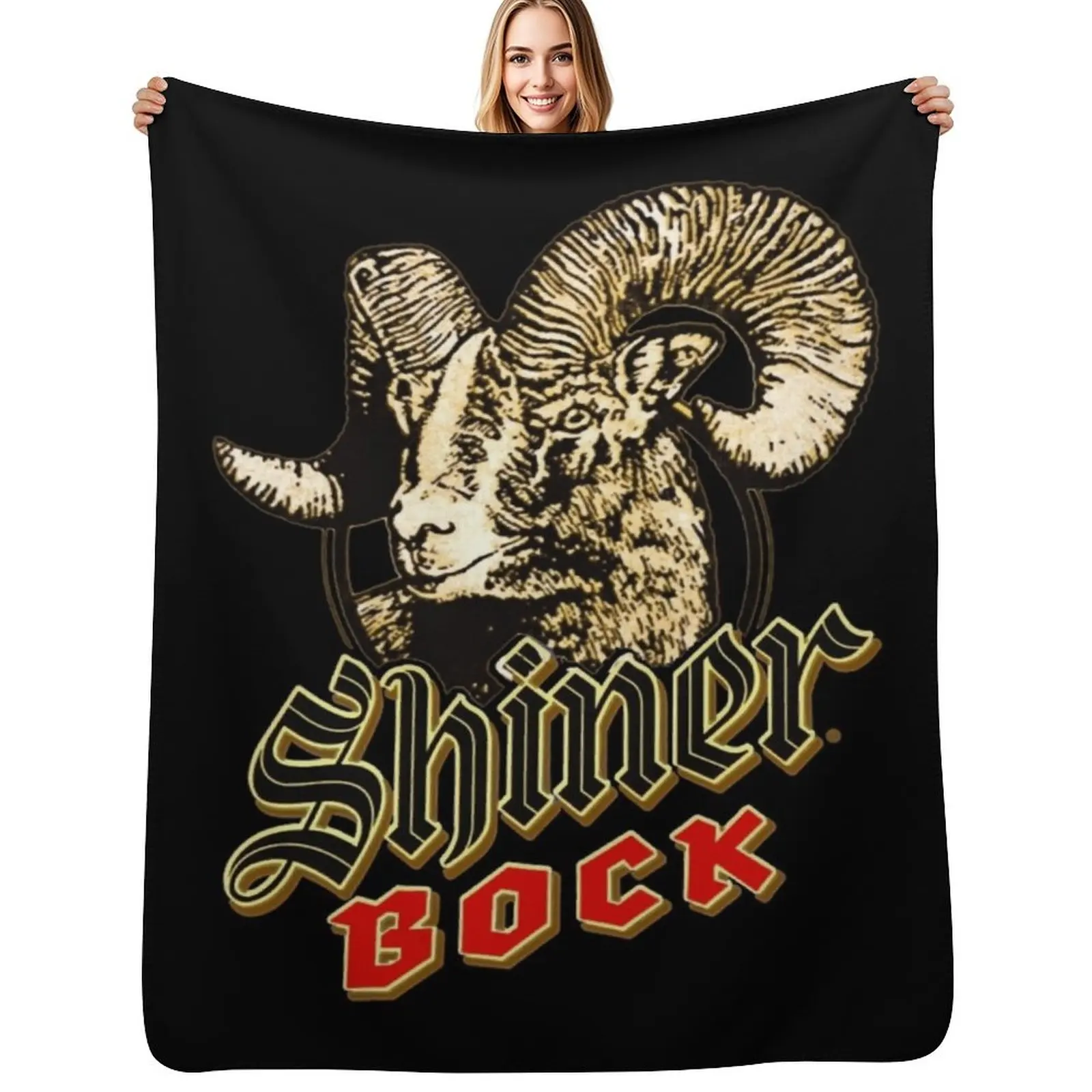 Vintage Shiner Bock Beeer Classic Throw Blanket Year Round Soft Comfortable Blanket for Home
