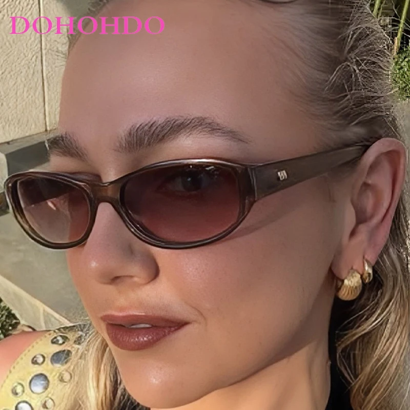 

Luxury Y2K Oval Rivet Women's Sunglasses Retro Classic Small Frame Men Eyewear Outdoor Travel Shade Sunglasses Ladies UV400 Очки