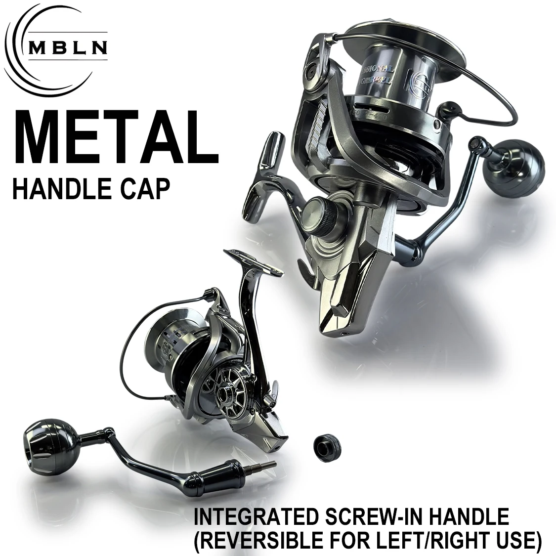 MBLN Metal Long Casting 16000 Spinning Reel, Lightweight Aluminum