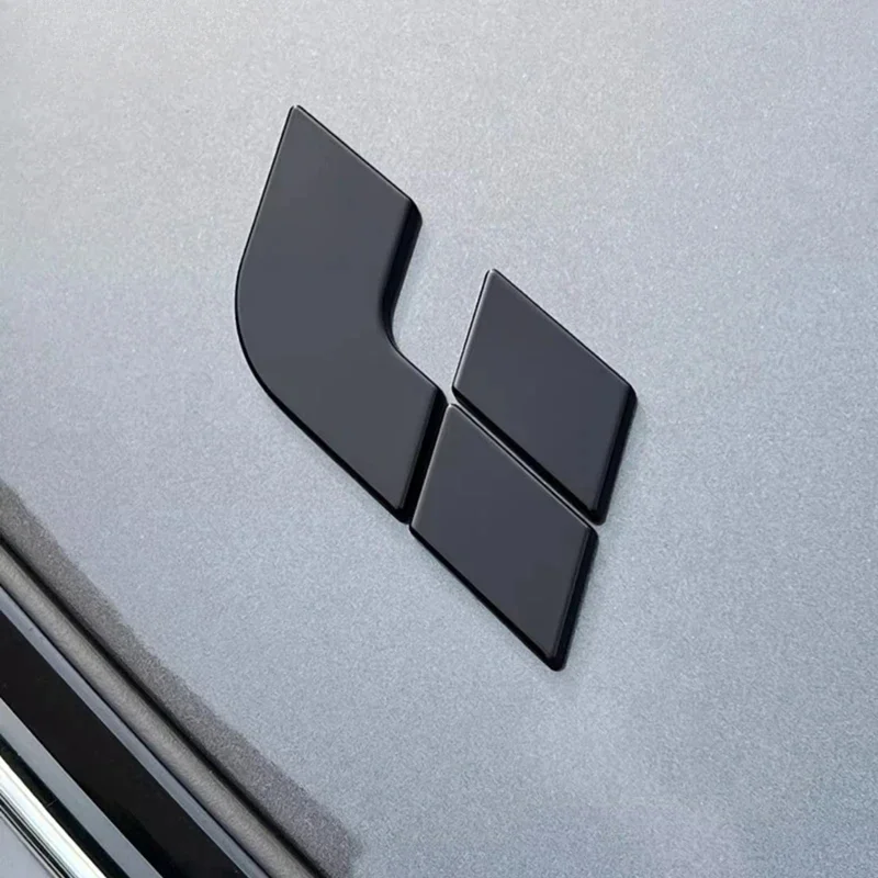 For Li Lixiang L7 L8 L9 2022 2023 Car Black Samurai Logo Blackened Cover Upgraded Exterior Decoration Stickers Auto Accessories