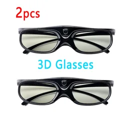 2PCS/1PC Universal 3D Glasses For Xgimi Z3/Z4/Z6/H2 Nuts G1/P2 Active Shutter 96-144HZ Rechargeable BenQ Acer DLP LINK Projector