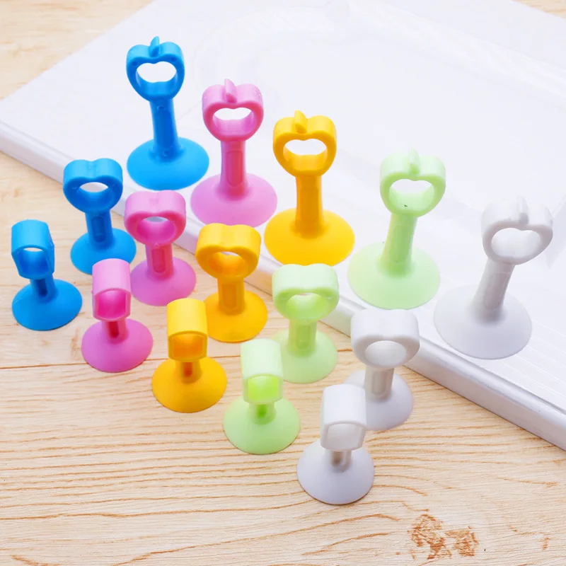 5PCS Hole Silicone Door Handle Anti-collision  Wall Protector Door Crash Pad Bumper Mute Silencer Guard Rubber Stopper Wall