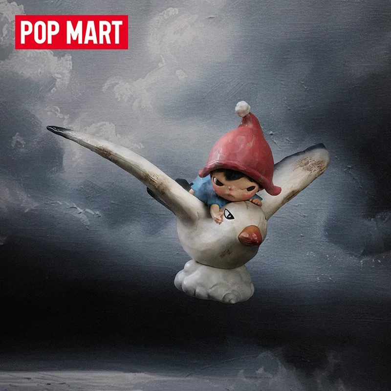 POPMART Genuine Hirono Cloud Figurines Trendy and Fashionable Blind Box Toys Flying Bird Surprise Decorative Items Birthday Gift