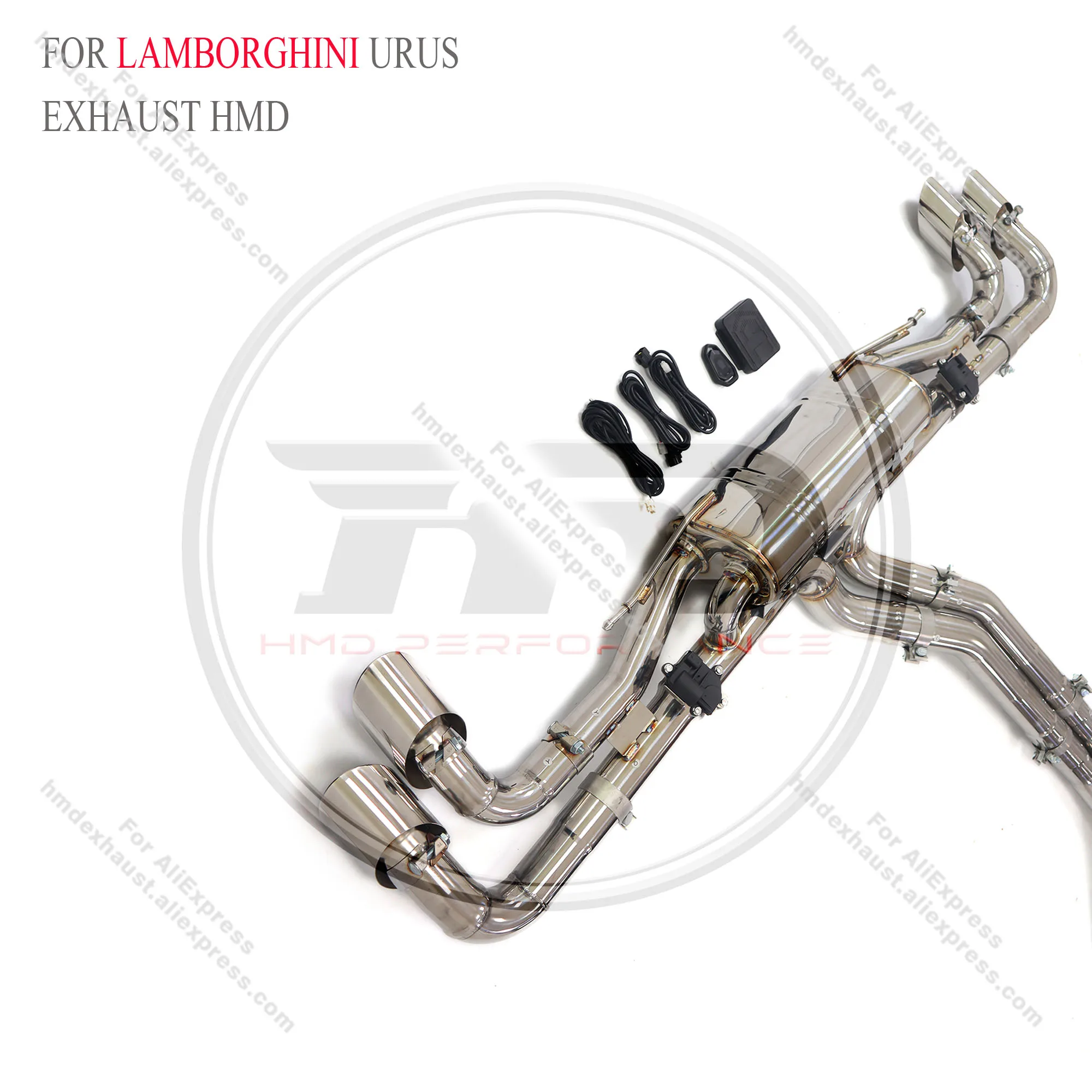 HMD Stainless Steel Exhaust System Catback Is Suitable For Lamborghini URUS 4.0T 2012+ with valve