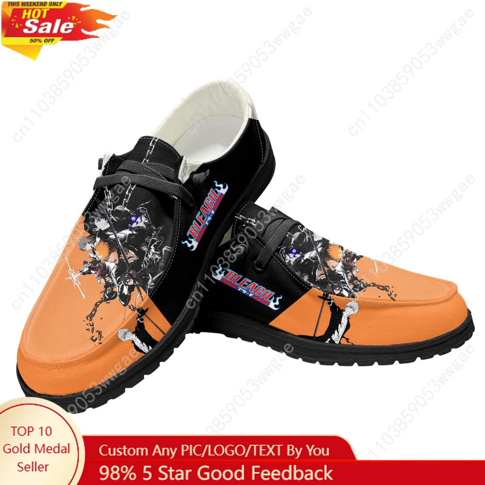 

Bleach Casual Shoes Mens Womens Breathable Flat Footwear Casual Indoor Outdoor Lightweight Shoe Couple Customized Couple Shoes