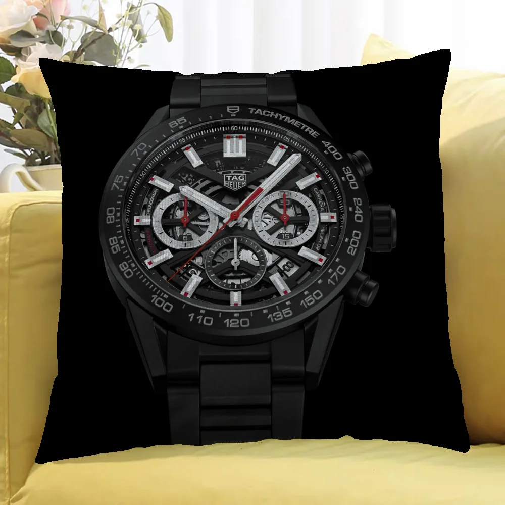 Decorative Pillow Cover 45x45 T-TAG Heuer Luxury Cushion Cover for Living Room Cushions Pillowcase 40x40 Covers for Bed Pillows