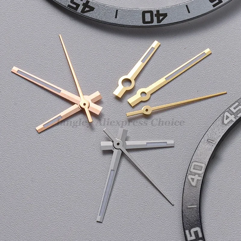مصقول الفضة الذهب Aiguille NH35 ساعة الأيدي الإبر C3 التجويف مؤشر Datejust الأيدي ل Seiko NH35/NH36 استبدال جزء