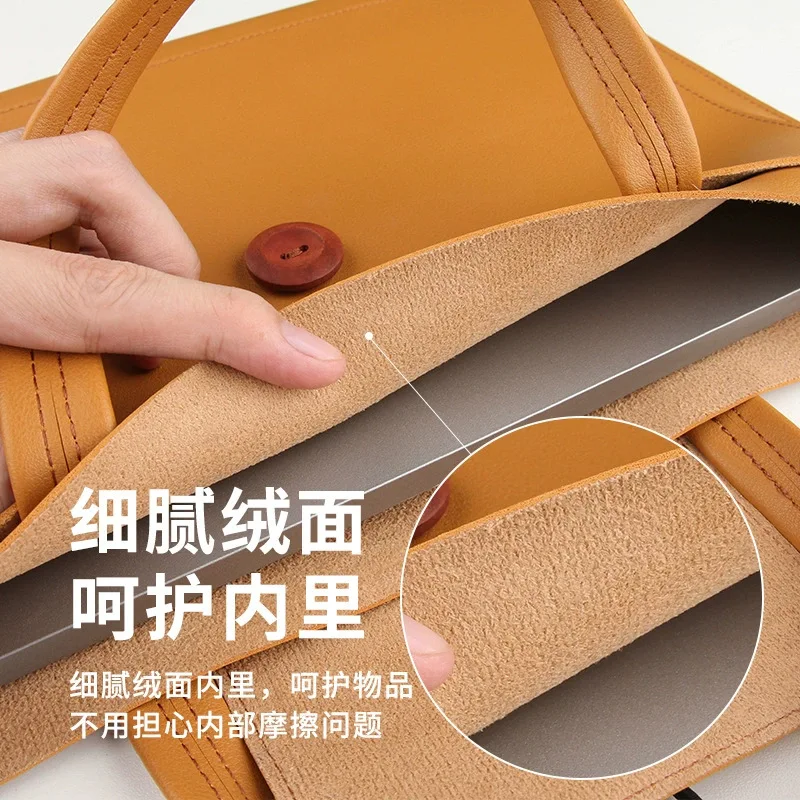 Leather Computer Bag Briefcase Tablet Storage Bag Universal Liner Bag For Various Brands Notebook