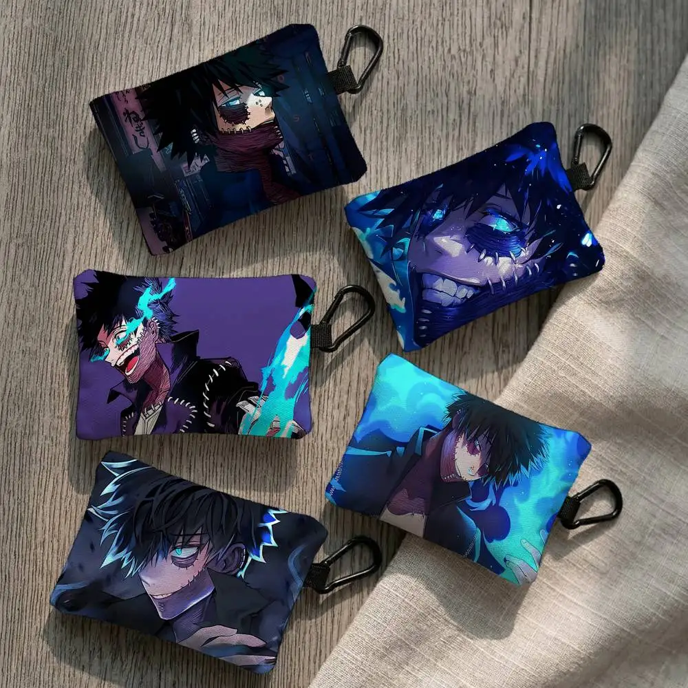 Anime Characters A-Aizawa Shouta Everyday Oxford Cloth Zipper Coin Purse - Lightweight Card Holder & Hanging Key Pouch
