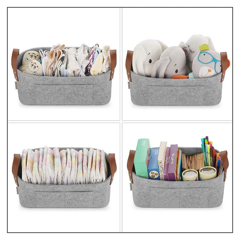 Baby Diaper Caddy Car Organizer for Diapers and Baby Wipes Nursery Basket for Changing Table Travel