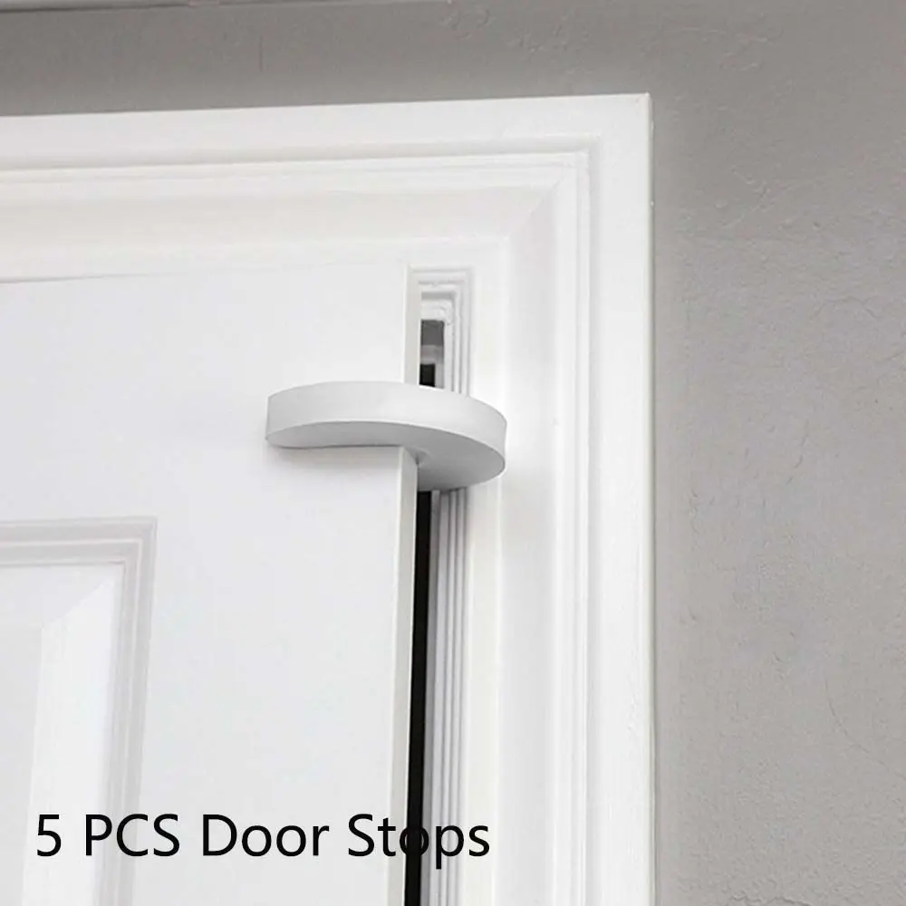 Durable 5 PCS Children Children Protection Security  Foam Stopper Clip Door Stops Door clamp Gate Stopper